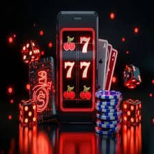 Layar permainan Galactic Gems di taruhan bola menampilkan gulungan, simbol, dan kontrol taruhan
